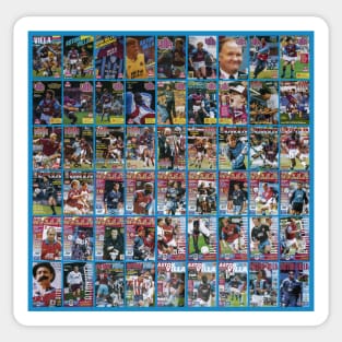 aston villa football club programs legends prints posters squad team Sticker